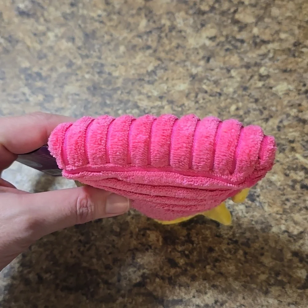 Bark Slice Sloce BabyYellow and Pink Pizza Dog Toy NWT‎ Size Small 0-20 Pounds